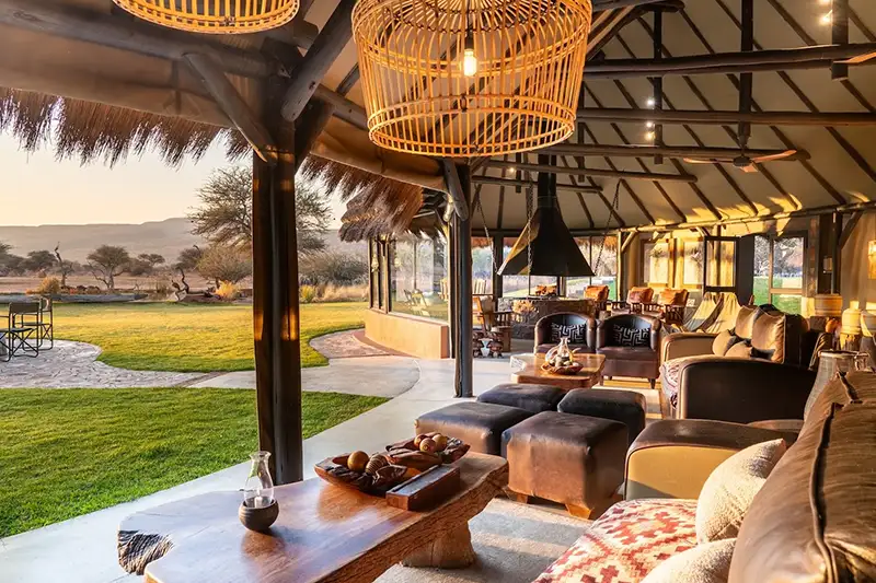 Lodge view in Namibia
